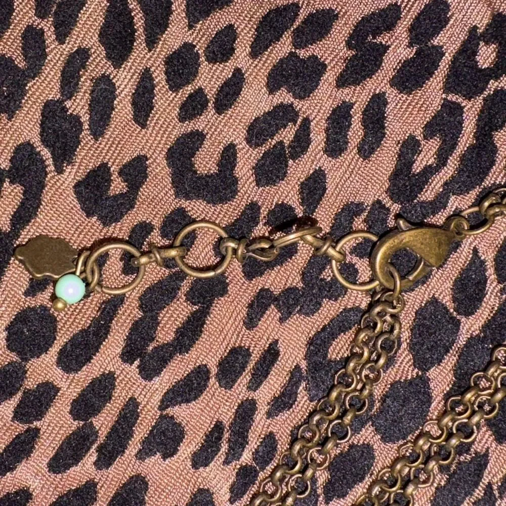 Brandy-melville Women's Gold and Blue Jewellery
